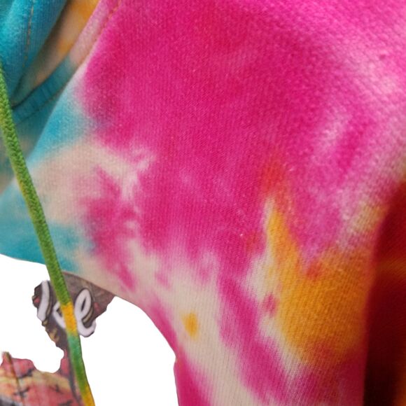 Cotton Net USA Womens Sz L Multicolor Tie Dye Long Sleeve Zip Up Hoodie Jacket - Picture 4 of 9